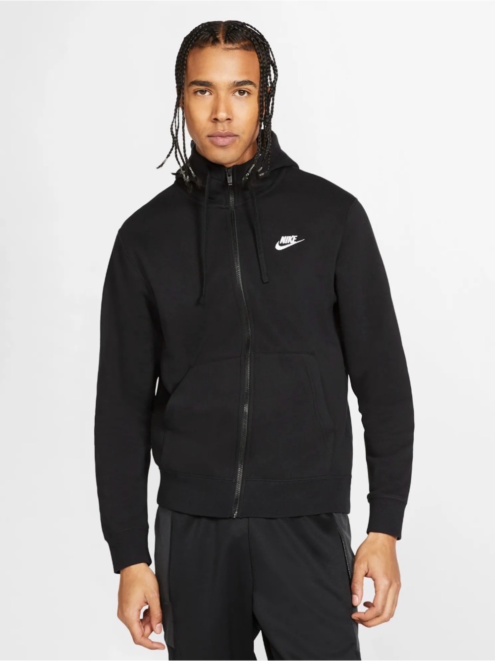 NWT Nike Sportswear Club Fleece Black Hoodie & Pants Set Men’s Large